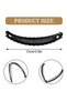 2-Pack Double Comb Banana Hair Clips, Non-Slip Ponytail & Curling Claws for Long Hair (Black + Brown) - 2