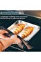 1-Piece Baking Pan with Cooling Rack - Small Baking Pan with Cooling Rack - Suitable for baking cookies, bread, meats, etc. - 25×25×2.5 cm - Silver - 3