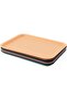 8pc 24x17x1.5cm Colorful Plastic Mini Rectangular Serving Trays for Cafe & Restaurant - 5