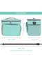 Large 10-liter square insulated lunch bag, reusable leak-proof lunch box, suitable for adults (green). - 4