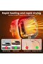 Portable electric dryer, 500 W, foldable, heat pump, timer, automatic shut-off, LED display, mini dryer, fast drying for clothes, underwear - 5