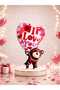 32 Inch I Love You Teddy Bear Foil Balloon Helium Compatible Large Size Valentine's Day Marriage Proposal Party Decoration