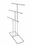 Shiny Silver 6-Arm Metal Jewelry Stand - Necklace, Earring, Bracelet Organizer Desktop Jewelry Organizer - 4