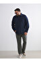 Plus Size Textured Men's Shirt - 3