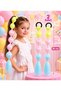 Yellow-Pink-Water Green Ombre Braided Balloon Girl's Hair Clip (50 cm)