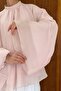بلوزة فيلسا من الشيفون الوردي - 4