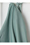 Green Halter Neck Patterned Satin Evening Dress - 5