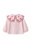 Girl's Collar Cherry Embroidered Bodysuit - 2