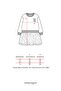 Girl's Dress with Tulle Print Detail - 8