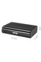 1-pack 7-day pillbox, 3 compartments, black storage case, sturdy lock, daily medication reminder - 2