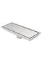 30cm brushed nickel linear shower drain hose, removable concealed cover, stainless steel rectangular floor drain