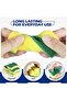 Yellow 10-Piece Kitchen Dishwashing Sponge Scouring Pad Set 10x8x3 cm - 4