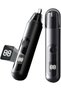 Nose hair trimmer, LED display, USB rechargeable, splash-proof blade, suitable for men and women, for nose and ear hair, 2-piece set.