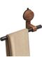 Absorbent towel rack, wall-mounted towel rack, drill-free cleaning, wooden towel rack with movable rod, suitable for bathrooms and kitchens.