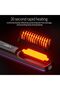 Professional Cordless Straightening Brush for Short Hair with Temp Display (Black) - 3