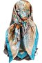 Women's headscarf – 90cm long, satin material, square silk headscarf, suitable for wearing overnight.