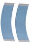 36 blue, double-sided, water-resistant adhesive strips for wigs, suitable for wigs with a lace front and hair.