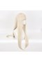 Anime-style wig with long, straight, corn-yellow hair, perfect for a women's family party. - 3