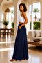 Linen Blend Elastic Waist Casual Women's Palazzo Trousers with Side Pockets - 2