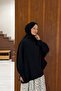 Black Asymmetrical Bat Sleeve Clara Blouse - 4