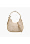 حقيبة هوبو مطرزة مع إغلاق بسحاب