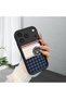 Cute Bear Protective Case Compatible with iPhone 17 Pro Max, Mix of Plaid and Lines, Impact Blocking