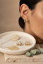 Yellow Color Stone Modern Multi-Bar Design Women's Bijouterie Earrings - 6
