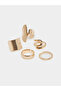 Set of 9 - Gold Tone Ring - 4