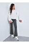 Teen Girls Ribbed Leggings with Side Slit - 2