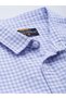 Men Slim Fit Checked Cutaway Collar Casual Shirt - 7