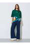 Green Slogan Print Drop Shoulder Oversize T-shirt - 2