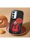 Samsung Galaxy S23 Fe Compatible Case Camera Protector Black Silicone Couple Phone Case Girl Patterned - 2