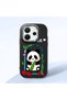 Redmi Note 14 4g Compatible Case Camera Protector Black Silicone Couple Phone Case Panda Pattern