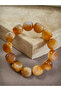 Chalcedony Natural Stone Balance Bracelet Amorphous Rock Cut - 3