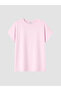 Pink Plus Size 100% Cotton Women's T-Shirt