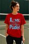Unisex Oversize Tennis Printed T-Shirt 100% Cotton Tennis Themed Comfortable Fit Short Sleeve T-Shirt