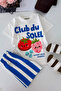 Club Du Soleil Striped Boys' Shorts Set - Blue - 3