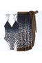 Leopard Printed Swimsuit and Pareo Set - 4