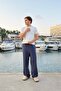 Elastic Waist Linen Trousers - 6
