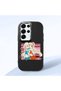 Black Silicone Case Compatible with Samsung Galaxy S25 Ultra with Shock-Absorbing Camera Protections