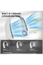 Bladeless Neck Fan: Cool White, 350g Lightweight, 360° Airflow - Low Noise, 1200 mAh Rechargeable Battery, Skin-Friendly Silicone Personal Fan for Outdoor Travel, Sports, Indoor Cooking, Home Use - 4