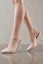 Aura Women's Transparent Open Back Pointed Toe Women's Heeled Shoes 9cm - 3