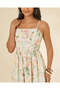 Women Cream Printed Midi Dress - 2