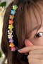 Colorful Flower Figured Hair Accessory Hair Clip 10 Pack
