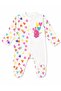 Baby Girl Rabbit Printed Jumpsuit with Booties 100% Cotton Long Sleeve Jumpsuit 0-9 Months