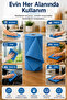 Disposable Microfiber Roll Cloth 20 Pieces 25X32 cm Wet and Dry Multi-Purpose Cleaning Cloth Kitchen Bathroom - 6