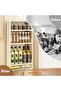 Spice Rack and Kitchen Storage Organizer - 3-Tier Kitchen Shelf with Drawers and Hooks for Spice Jars, No-Drill Adhesive Wall Mount for Home Organization - 3