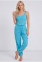 Women's Muslin Crop Tank Top and Cargo Pocket Shalwar Pants Two-Piece Set 100% Cotton