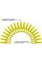 100 blades for Ryobi double-serrated RAC155/157/158. - 3