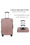 4-Piece ABS Hard Shell Luggage Set for Family, 20/24/28/32 Inch, TSA-Approved Lock, 360° Silent Spinner Wheels, 3-Level Adjustable Handle, Unisex for Men Women - 4